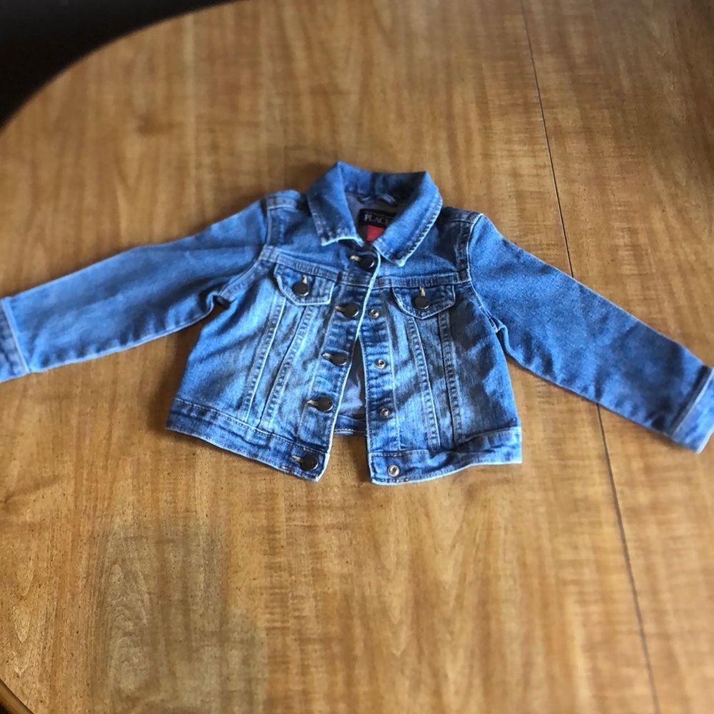 2T Jean jacket snap button up